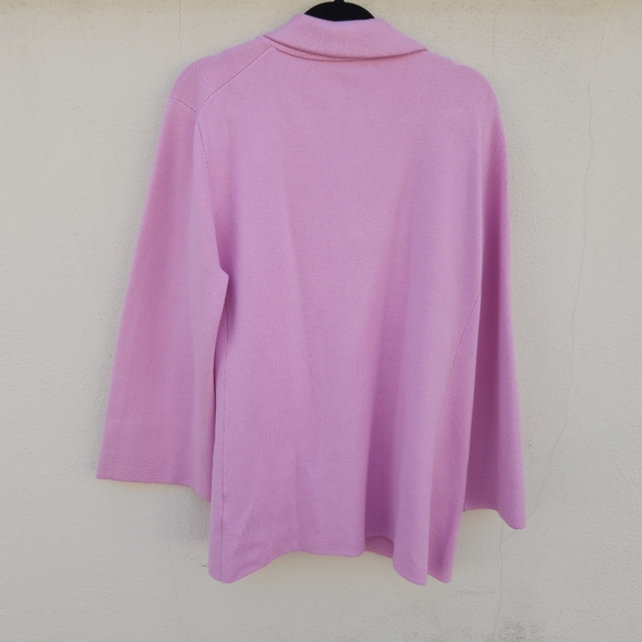 J. Crew Waisted Stretch Sweater Blazer in Pink - Picture 3 of 9